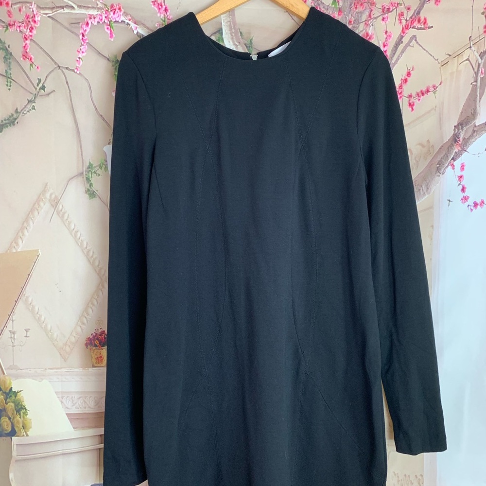 SOLD Adam Lippes Black Sheath Zipper Back - Picture 2 of 8